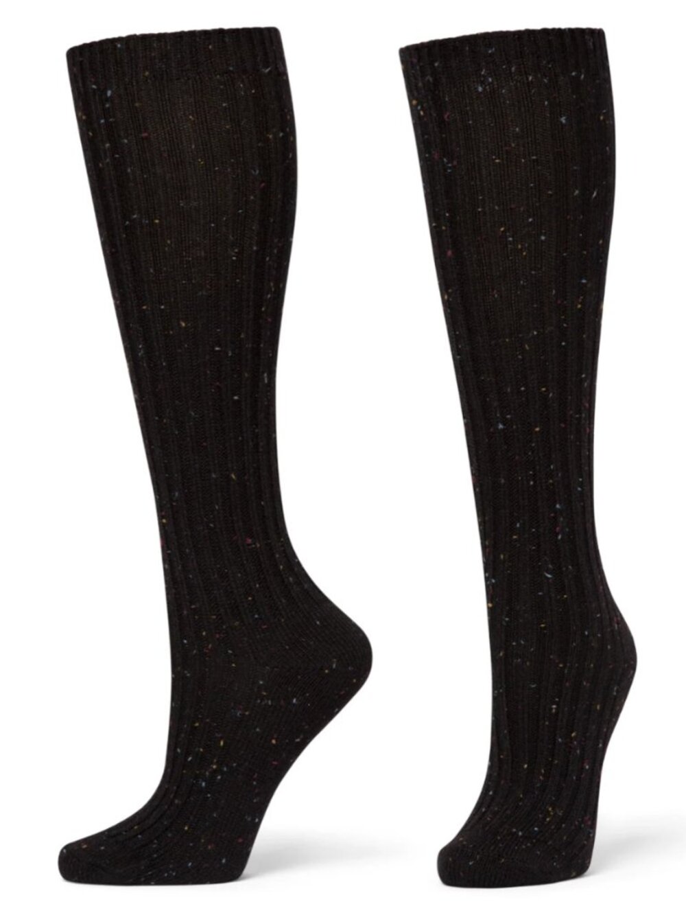 HUE - Black Flecked Knee Socks